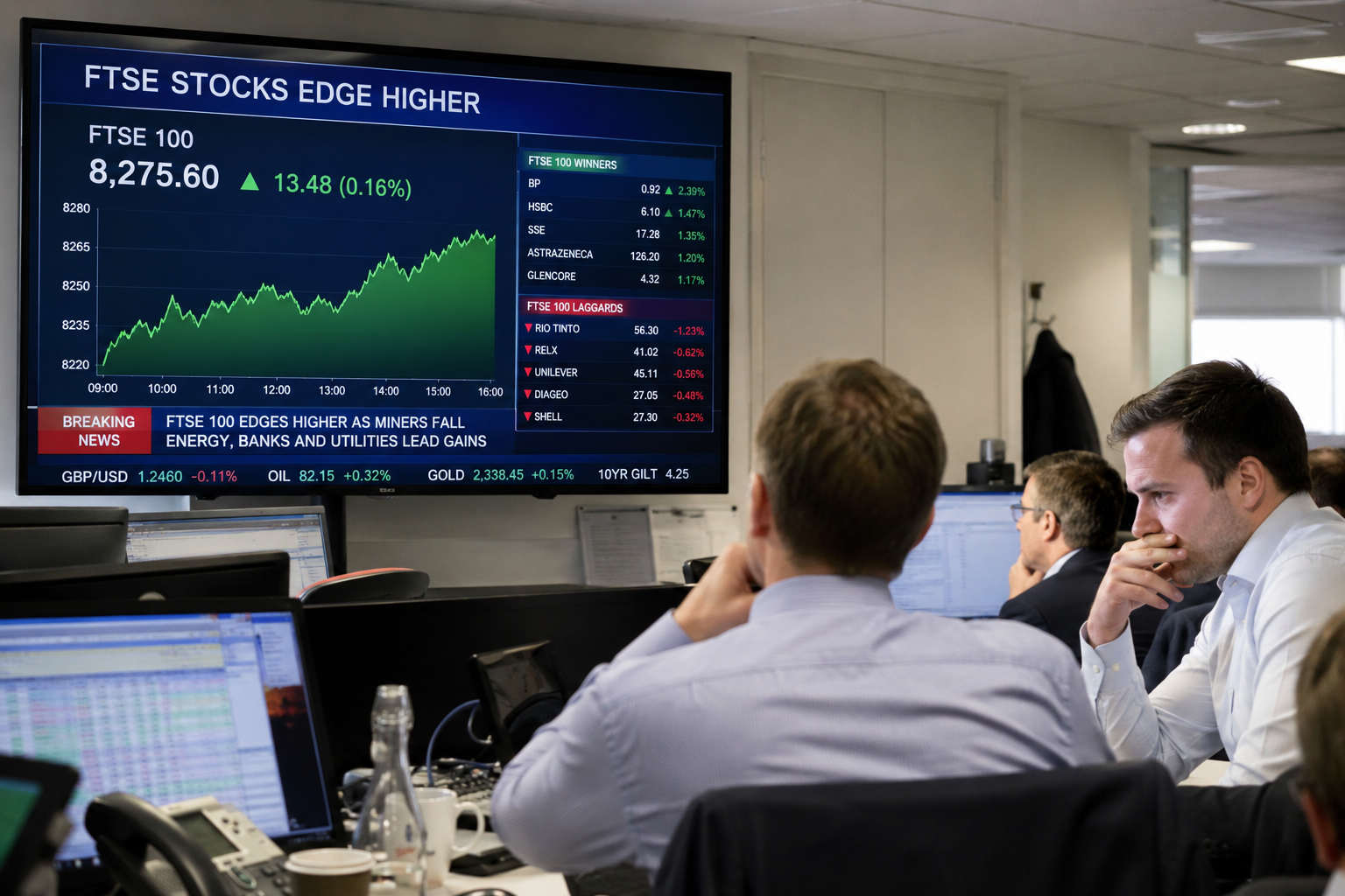 FTSE 100 climbs as Unilever rally offsets bank and energy weakness