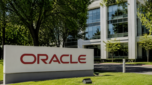Oracle board outside its building