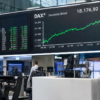 investors at Frankfurt Stock Exchange